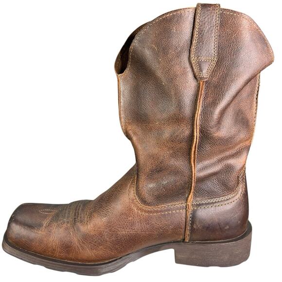 Ariat Men’s Rambler Brown Leather Distressed Cowboy Boot Size US 12 EE main image 9